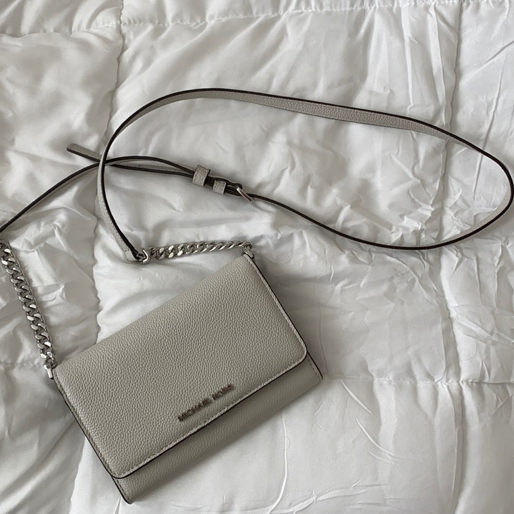Gray Michael Kors Purse